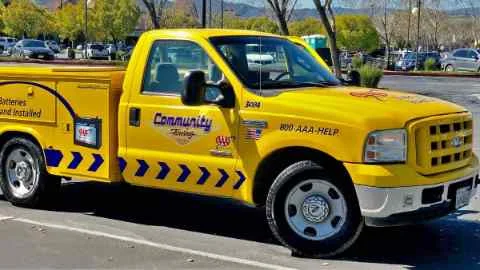 Roadside assistance truck serving Mountain View, CA